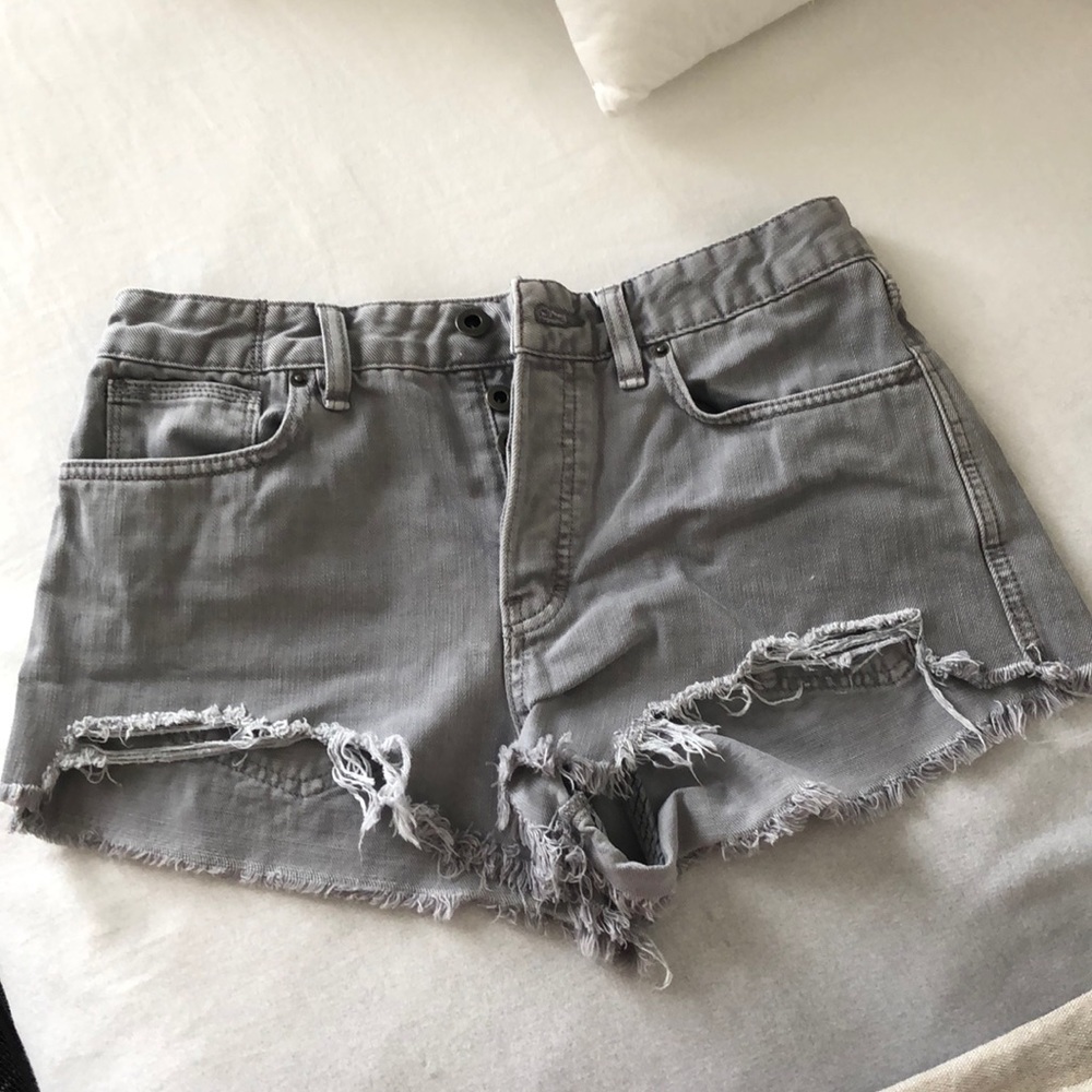 Free People Gray Shorts